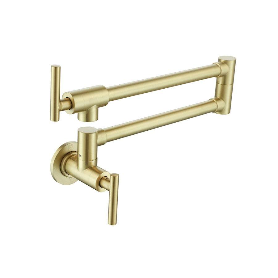 Elegant Lighting Gabriel Kitchen Faucet, Brushed Gold