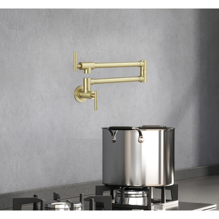 Elegant Lighting Gabriel Kitchen Faucet, Brushed Gold