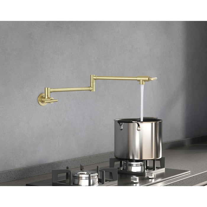 Elegant Lighting Gabriel Kitchen Faucet, Brushed Gold