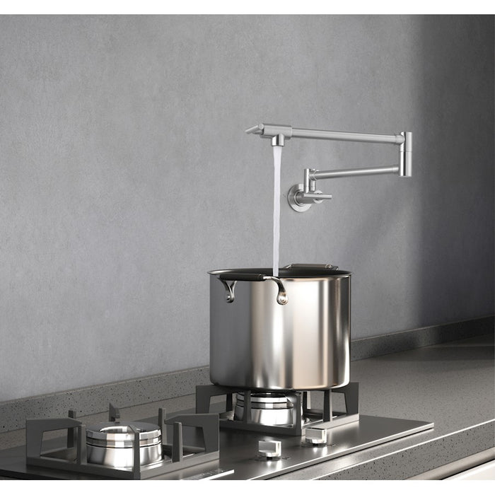 Elegant Lighting Gabriel Kitchen Faucet, Brushed Nickel