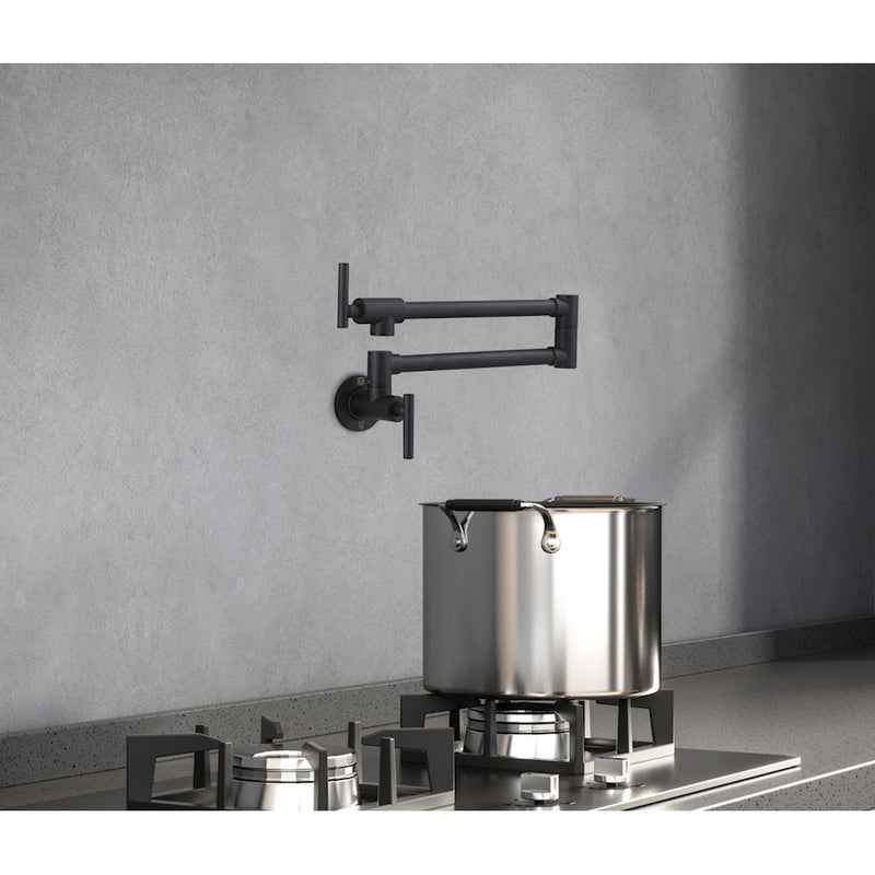 Elegant Lighting Gabriel Kitchen Faucet, Matte Black