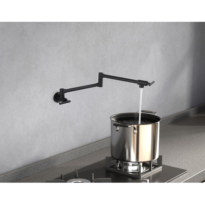 Elegant Lighting Gabriel Kitchen Faucet, Matte Black