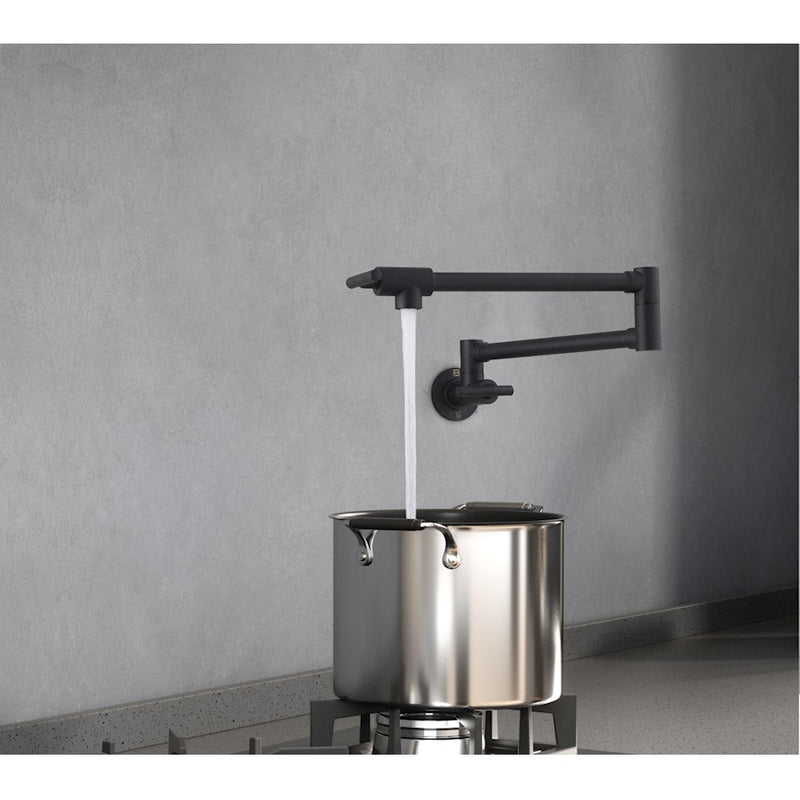 Elegant Lighting Gabriel Kitchen Faucet, Matte Black