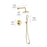 Elegant Lighting 9001 George Shower Faucet, Brushed Gold