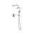 Elegant Lighting 9001 George Shower Faucet, Brushed Nickel