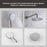 Elegant Lighting 9001 George Shower Faucet, Brushed Nickel