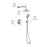 Elegant Lighting 9001 George Shower Faucet, Brushed Nickel