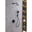 Elegant Lighting 9001 George Shower Faucet, Matte Black