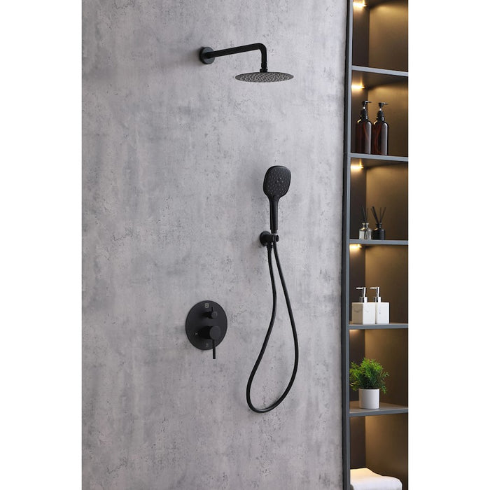 Elegant Lighting 9001 George Shower Faucet, Matte Black
