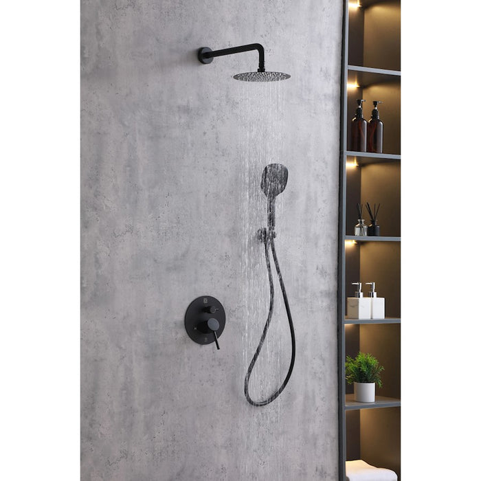 Elegant Lighting 9001 George Shower Faucet, Matte Black