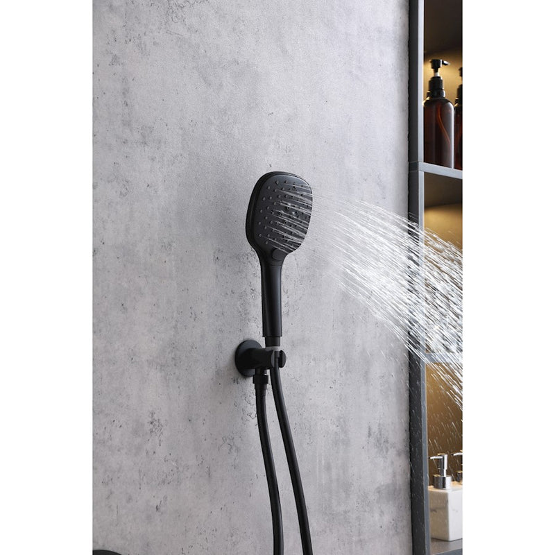 Elegant Lighting 9001 George Shower Faucet, Matte Black