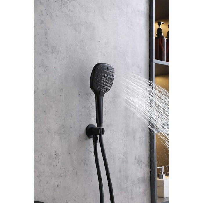 Elegant Lighting 9001 George Shower Faucet, Matte Black