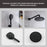 Elegant Lighting 9001 George Shower Faucet, Matte Black