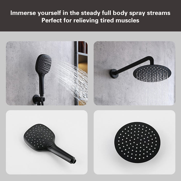 Elegant Lighting 9001 George Shower Faucet, Matte Black