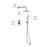 Elegant Lighting 9001 George Shower Faucet, Chrome