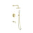 Elegant Lighting George Shower Faucet, Brushed Gold