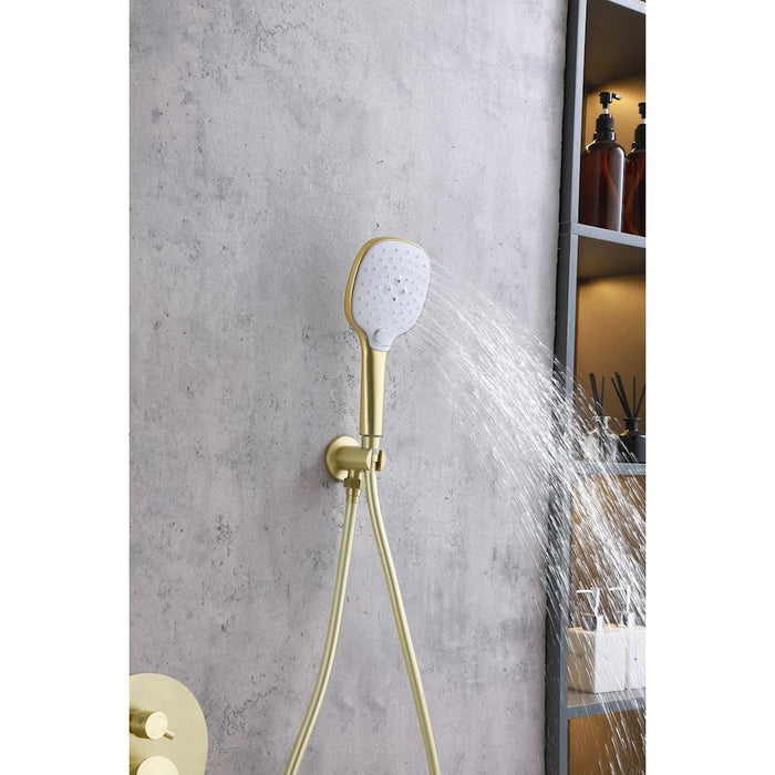 Elegant Lighting George Shower Faucet, Brushed Gold