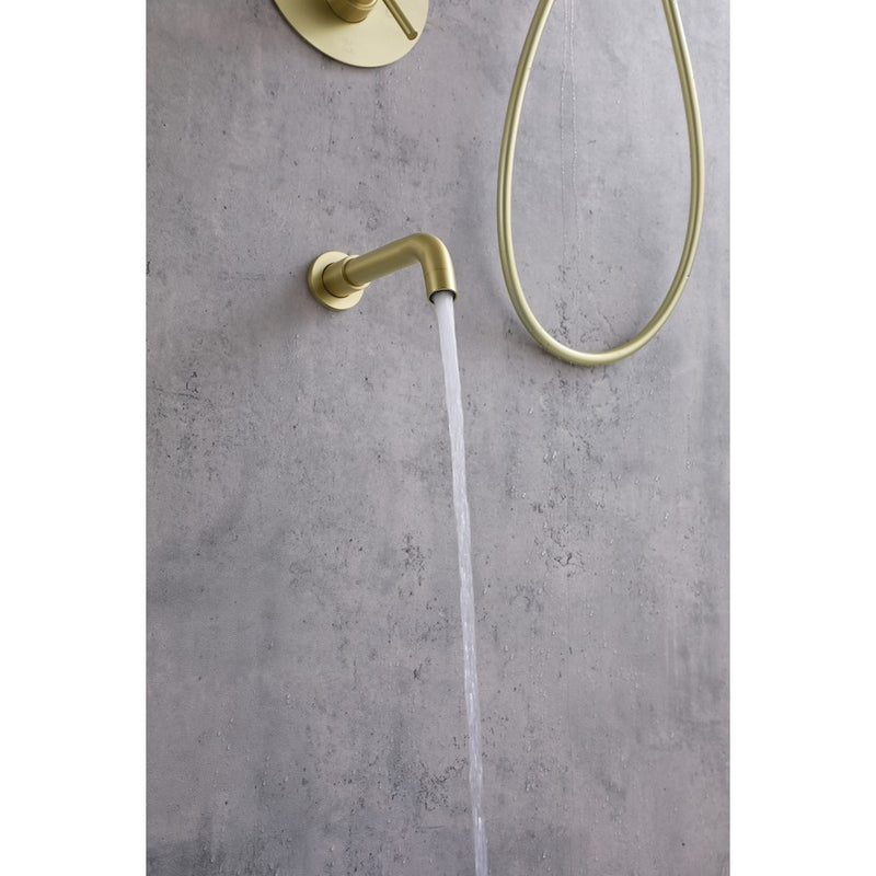 Elegant Lighting George Shower Faucet, Brushed Gold