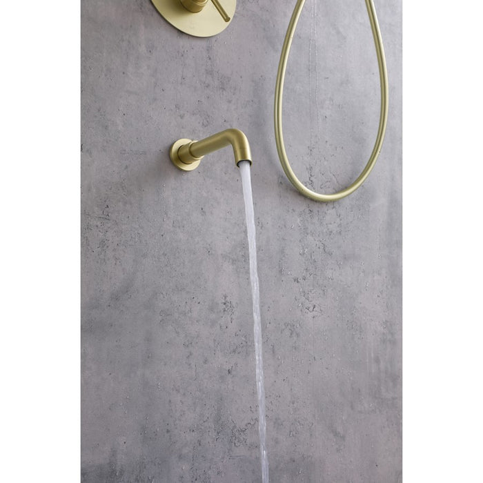 Elegant Lighting George Shower Faucet, Brushed Gold
