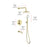 Elegant Lighting George Shower Faucet, Brushed Gold