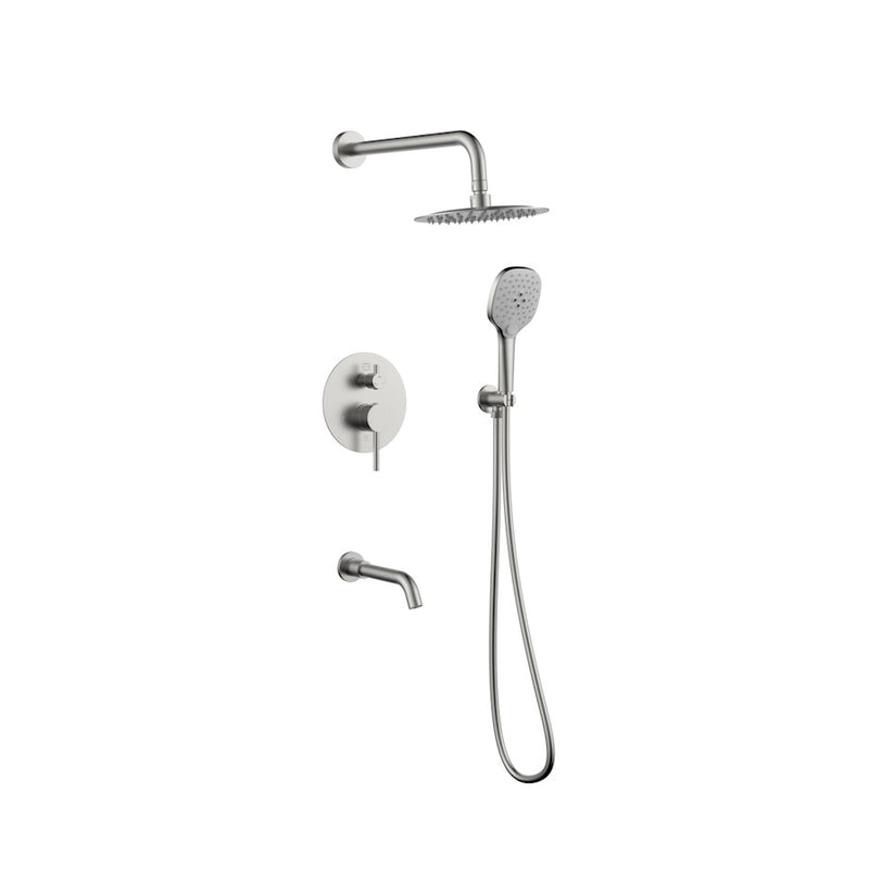 Elegant Lighting George Shower Faucet, Brushed Nickel