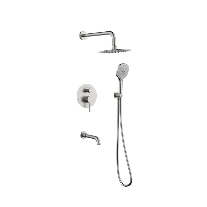 Elegant Lighting George Shower Faucet, Brushed Nickel