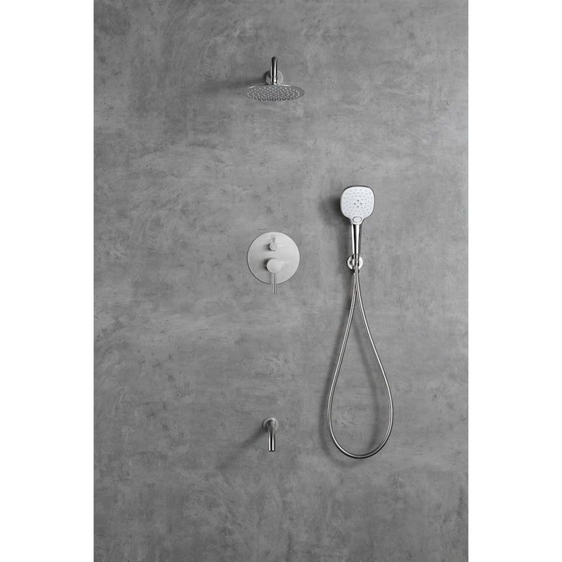 Elegant Lighting George Shower Faucet, Brushed Nickel