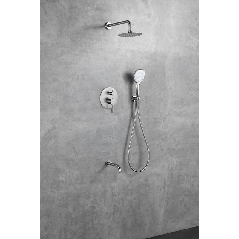 Elegant Lighting George Shower Faucet, Brushed Nickel