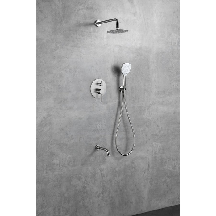 Elegant Lighting George Shower Faucet, Brushed Nickel