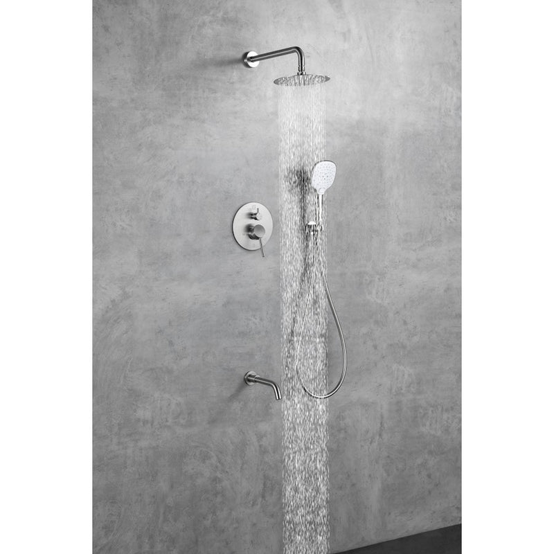 Elegant Lighting George Shower Faucet, Brushed Nickel