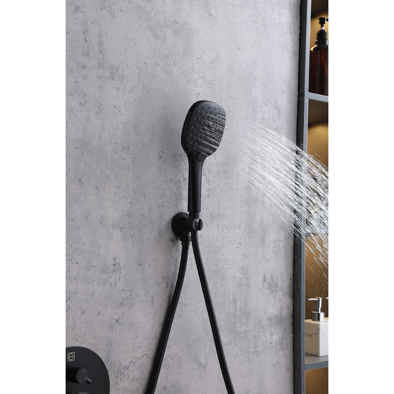 Elegant Lighting George Shower Faucet, Matte Black