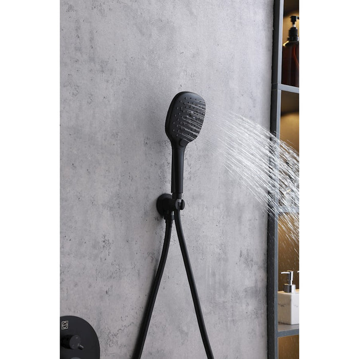 Elegant Lighting George Shower Faucet, Matte Black