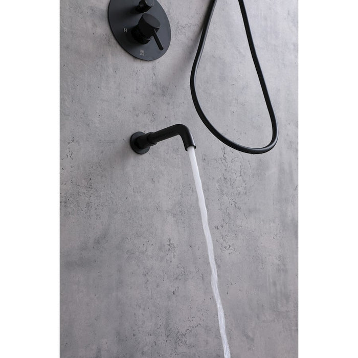 Elegant Lighting George Shower Faucet, Matte Black