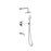 Elegant Lighting George Shower Faucet, Chrome