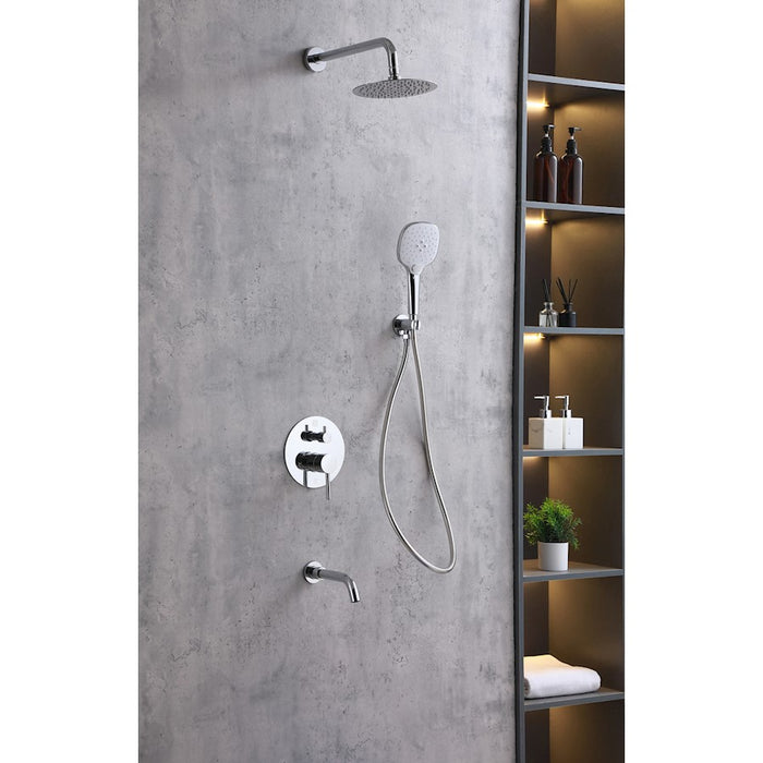Elegant Lighting George Shower Faucet, Chrome