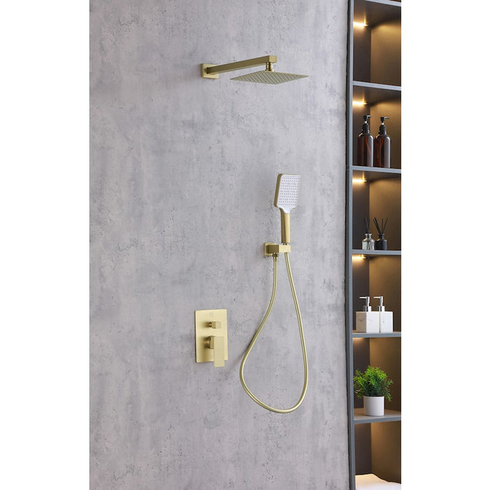 Elegant Lighting Petar Shower Faucet, Gold