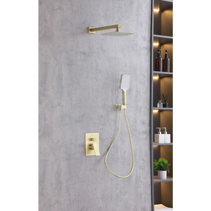 Elegant Lighting Petar Shower Faucet, Gold