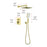 Elegant Lighting Petar Shower Faucet, Gold