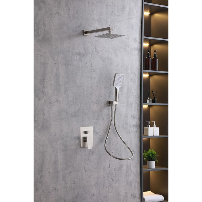 Elegant Lighting Petar Shower Faucet, Nickel