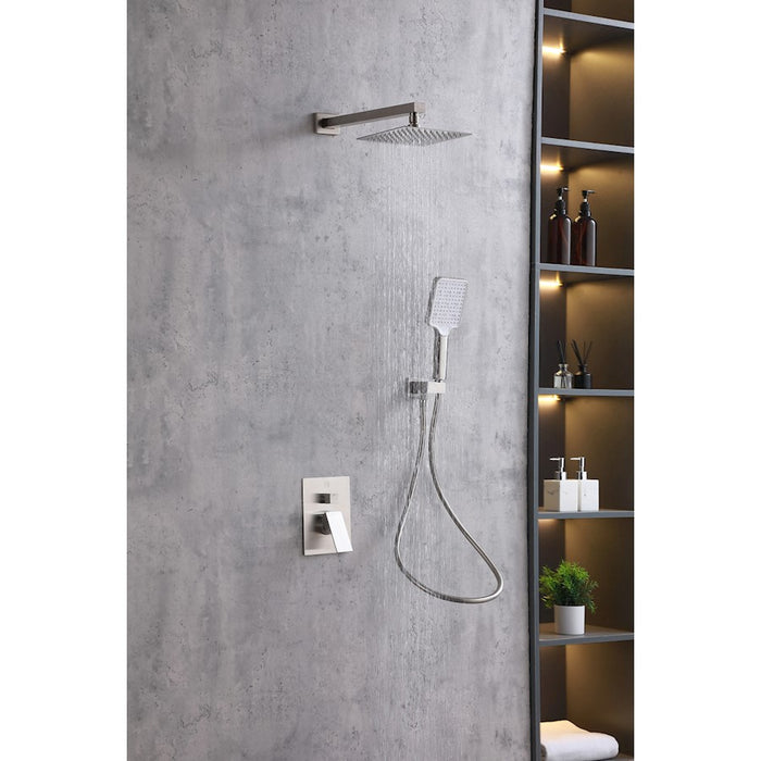 Elegant Lighting Petar Shower Faucet, Nickel