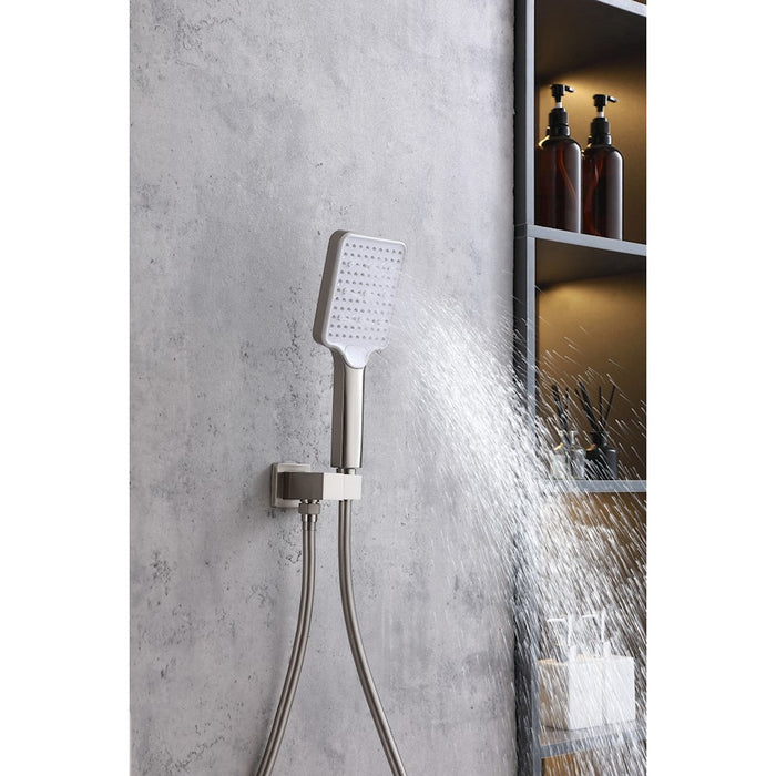 Elegant Lighting Petar Shower Faucet, Nickel