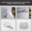Elegant Lighting Petar Shower Faucet, Nickel