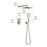 Elegant Lighting Petar Shower Faucet, Nickel