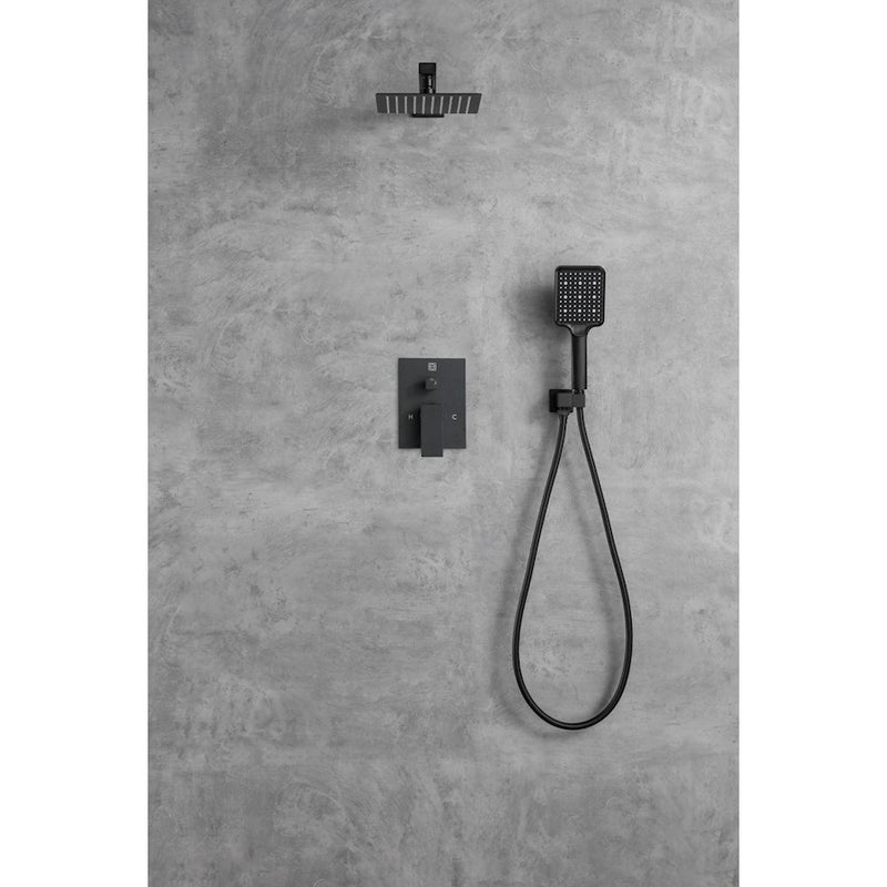 Elegant Lighting Petar Shower Faucet, Black