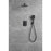 Elegant Lighting Petar Shower Faucet, Black