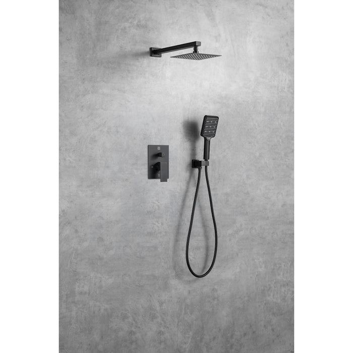 Elegant Lighting Petar Shower Faucet, Black
