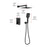 Elegant Lighting Petar Shower Faucet, Black
