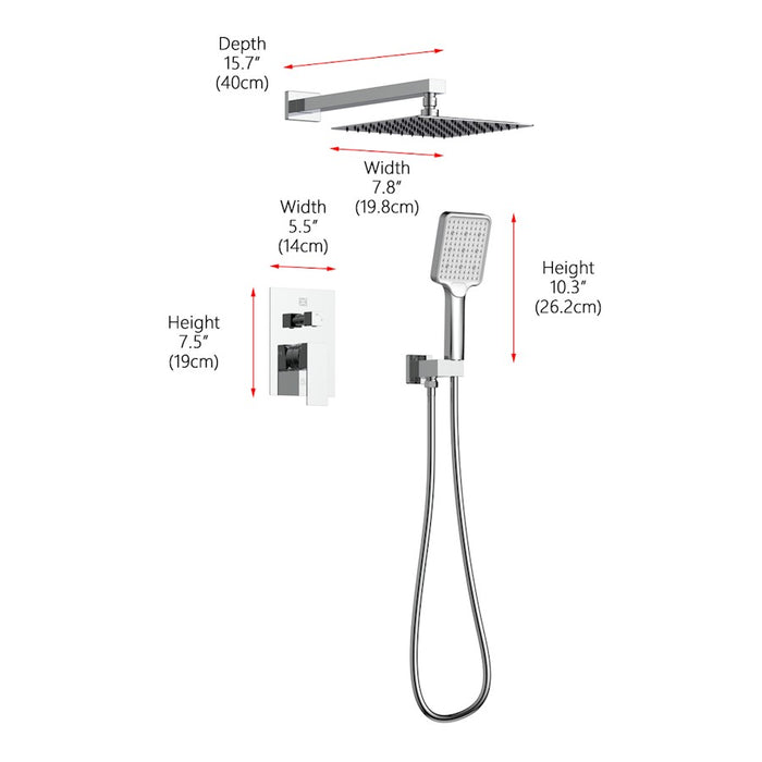 Elegant Lighting Petar Faucet, Chrome