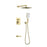 Elegant Lighting Petar Shower Faucet, Brushed Gold