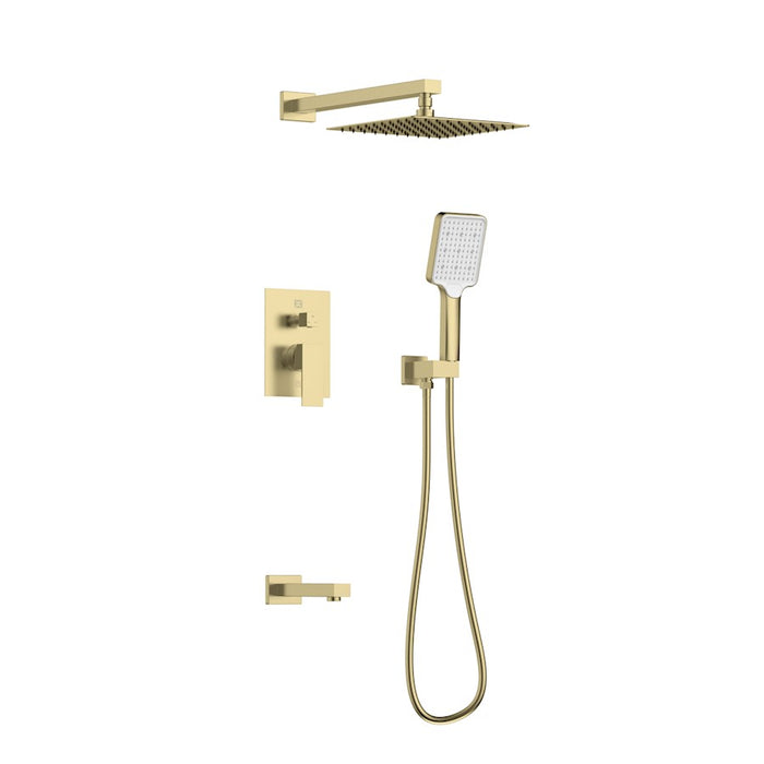 Elegant Lighting Petar Shower Faucet, Brushed Gold